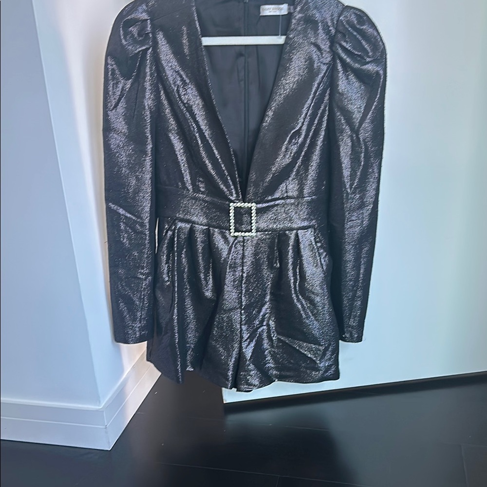 Elegant Black shimmer Women's romper